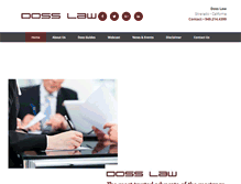 Tablet Screenshot of dosslaw.com